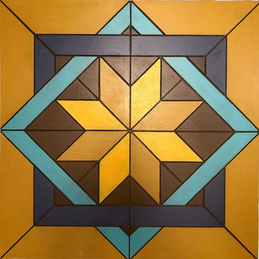 Painted House Steps Barn Quilt